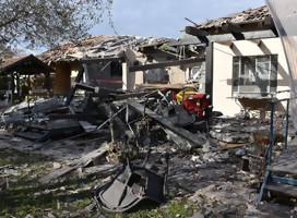 Destrucción en casa en localidad israelí Mishmeret