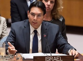 El Embajador de Israel en la ONU Danny Danon despide a Mauricio Oberlander