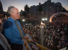 El Rav Eliezer Shemtov y el Embajador de Israel Yoed Magen