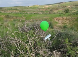 Aumentan los ataques con globos explosivos contra Israel