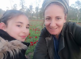 Dalia Harel de Sderot y su hija menor Tzofia