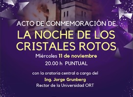  Conmemoración de los 82 años de la Noche de los Cristales Rotos 