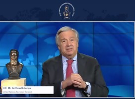 Guterres se refirió a la lucha contra el antisemitismo como algo profundamente personal para él