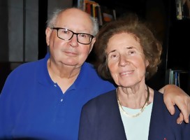 Con Serge y Beate Klarsfeld: la pareja cazadora de nazis.