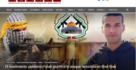 Al Fatah glorifica el atentado terrorista en Bnei Brak