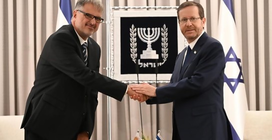 El Embajador de Uruguay presentó credenciales al Presidente de Israel