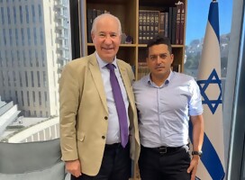 Un fuerte testimonio de la amistad uruguayo-israelí, con el Presidente del LATU Ruperto Long