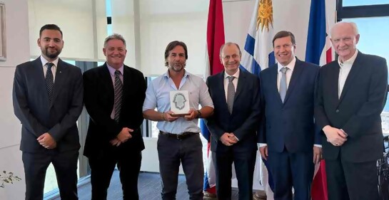 Delegación de B’nai B’rith Uruguay visitó  al presidente Luis Lacalle Pou 